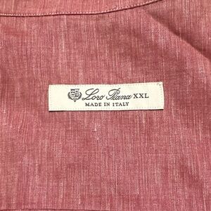 Loro Piana Pink Rose Linen Men’s Dress Shirt Size XXL